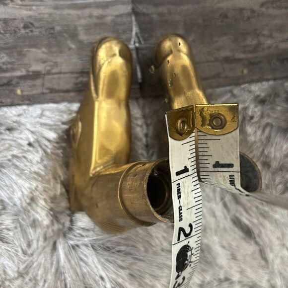 Vintage Brass Horse Walking Stick Handle Screw On Heavy Ornate circa 1960-70's - Picture 6 of 6